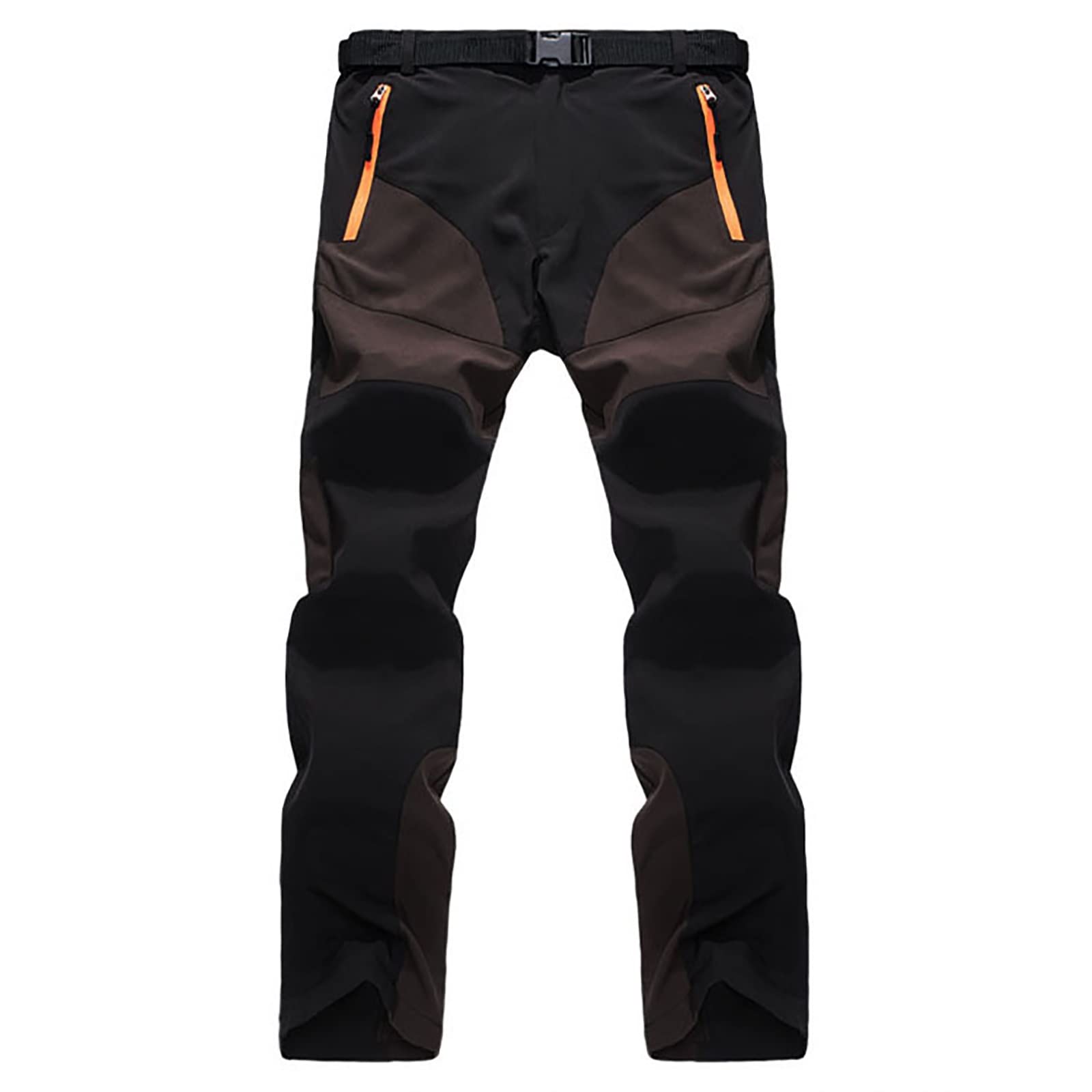 G&F Pantalones de Montaña Hombre Impermeables Pantalones Trekking Escalada Senderismo Softshell (Color : Coffee, Size : XXL)