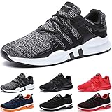  BAOLESEM Sportschuhe Herren Atmungsaktiv Gym Laufschuhe Leichtgewicht Turnschuhe Freizeit Outdoor Sneaker,Grau,EU 43