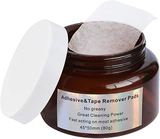 Professional Adhesive Remover Wipes - Adhesive Tape Remover Pads Gentle Lace Front Wig Cleanse Pads for Wigs & Extensions