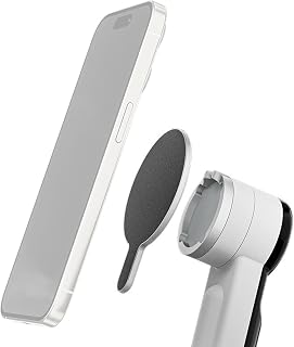 Magnetic Foldable Phone Gimbal for Insta360 Flow 2 Pro White, Multi-Person Tracking, 360º Pan Tracking, Built-in Tripod/Selfie Stick, Portable Stabilizer