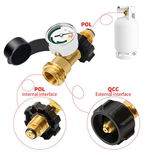 Generep-2-Pack-Upgraded-Gas-High-Pressure-Gauge-Propane-Tank-Gauge-with-POL-Connection-for-5-100lb-Propane-Tank-Stay-Accurate-at-Different-Temperatures