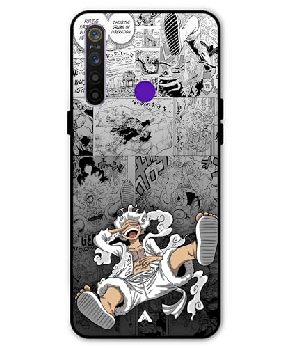Image of Premium Anime 2 Case for Realme 5i (Glossy Finish) Soft-Touch Metal TPU Back Cover, Shockproof, Designer, Aesthetic Mobile Phone Case