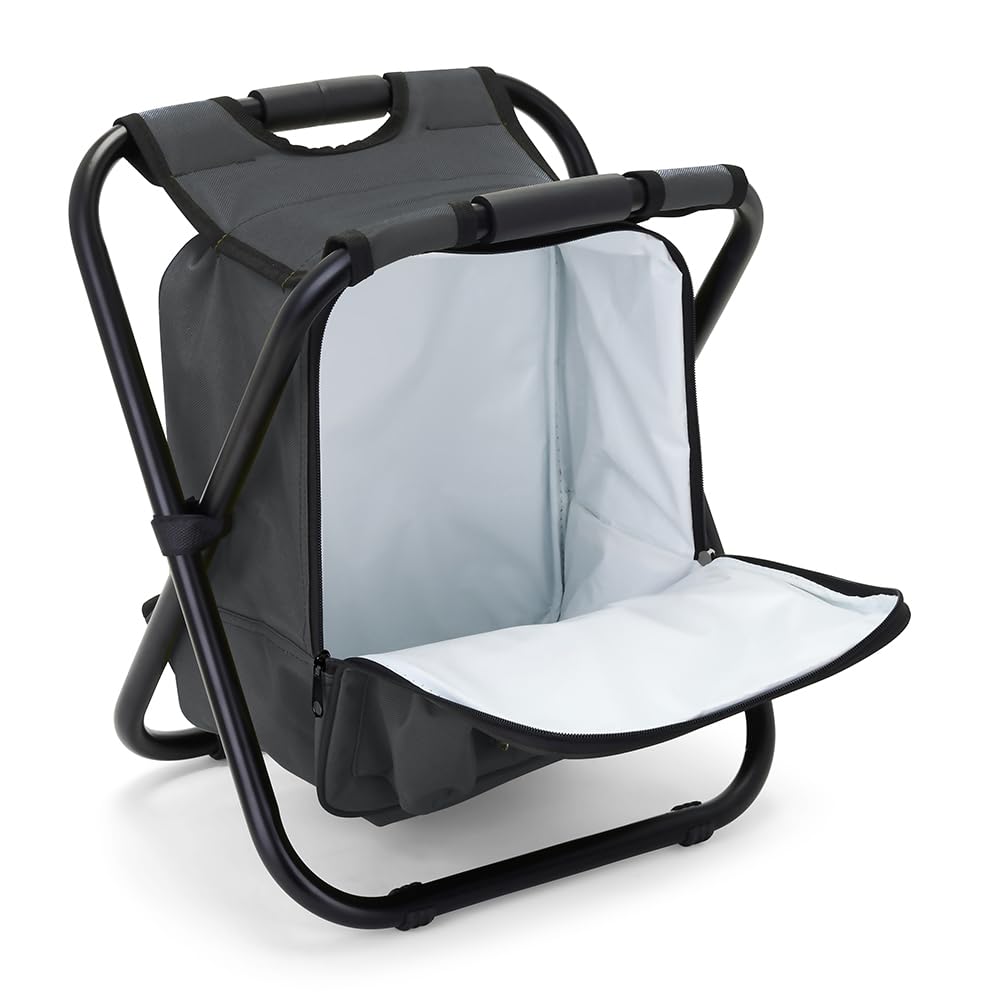 Livoo – Chaise Sac à Dos Isotherme SEP140G – 3 en 1, 15L, Jusqu’à 150 kg, 600D, Gris