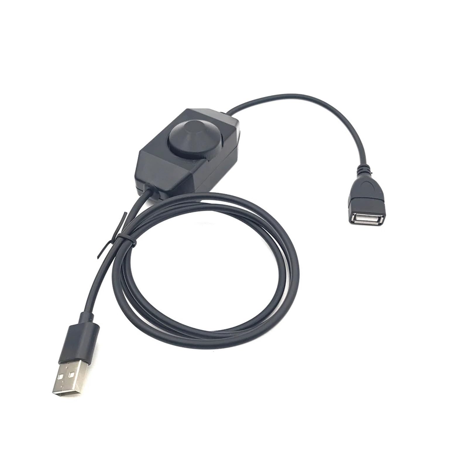 Interruptor regulador de intensidad LED táctil con perilla manual USB DC 5V, adecuado for tira de luz 5050 2838, controlador de ajuste de brillo de 1 canal(USB Dimmer WHITE)