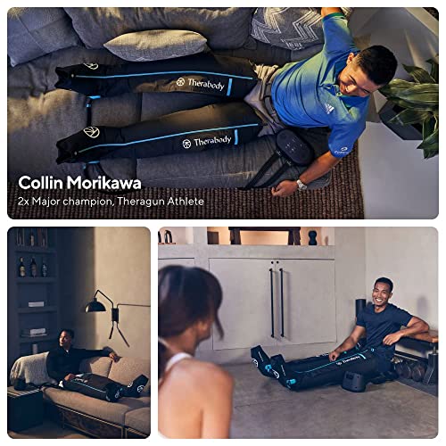 Therabody Recoveryair Pro - Compression Massage Boots - Customizable Air Pressure And Circulation Recovery Device For Athletes - Muscle Pain Relief System With Trugrade & Fastflush Technology - Medium #TOP7