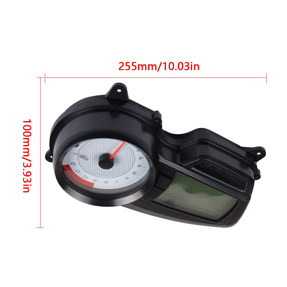 Baceyong Compteur de vitesse pour vélo de moto, compatible avec TVS APAC-HE RTR 160 CC 180 2008-2010