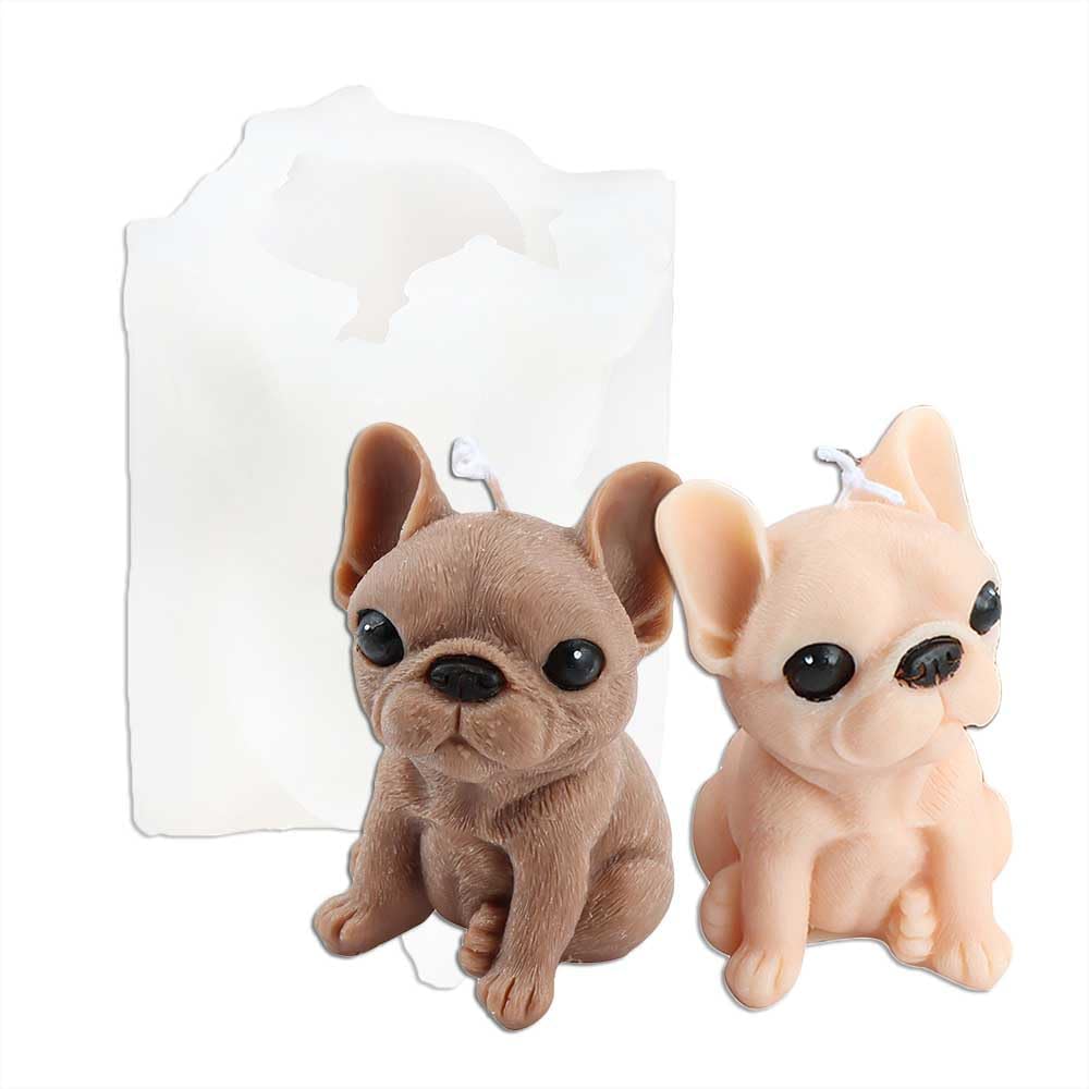 Tone Fun Pekingese Dog Shape Candle Silicone Molds for Making Candle, Resin, Aromatherapy Candles, Handmade Wax Soap, Home Decor, Craft
