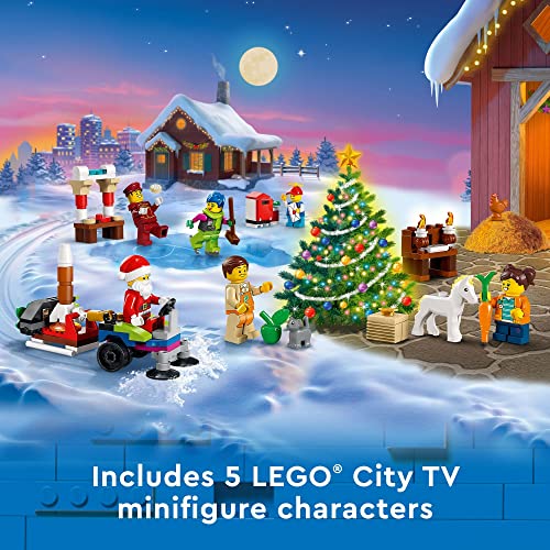 Lego City 2022 Advent Calendar 60352 Building Toy Set For Kids, Boys And Girls Ages 5+; Includes A City Playmat And 5 City Tv Characters (287 Pieces) #TOP4