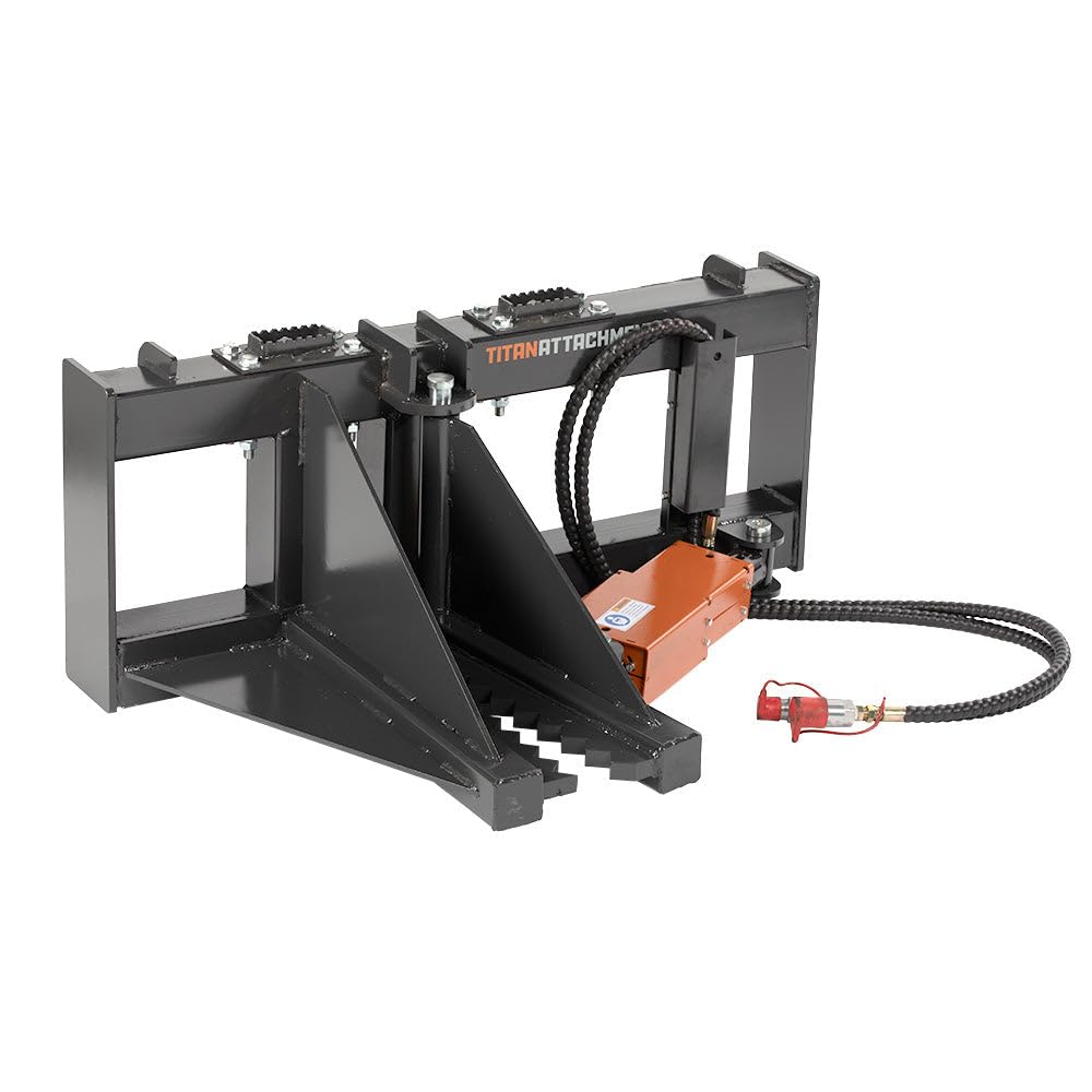 Titan Attachments Post and Tree Puller Attachment, Universal SSQA Accessory, 3,000 PSI Hydraulic Cylinder, Landscape Removal Tool for Trees and Fence Posts