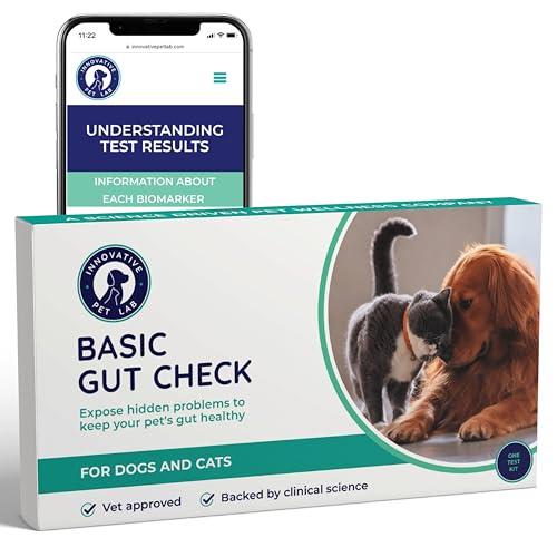 Basic Gut Test Kit – for Diarrhea, Itchy Skin, Mood Changes & Discomfort – Non-Invasive & Fast Results - Vet Trusted - Easy at-Home Stool Test - for Dogs & Cats