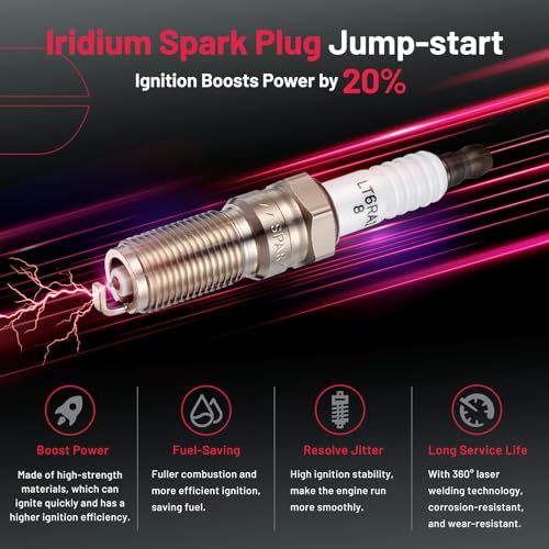 Image of BDFHYK Ignition Coil Pack UF826 and Iridium Spark Plugs 94372 Compatible with Ford F150 2017-2019 Expedition 2018-2019 Lincoln Navigator 2018-2019 3.5L V6 Ford Oem Coil Pack Coil for GN10892 Set of 6