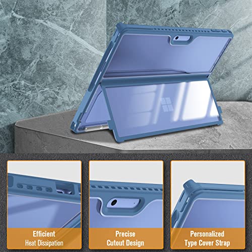 Fintie ECAF020US Hard Case For 13 Inch Microsoft Surface Pro 11 / Pro 10 / Pro 9 - Shockproof Folio Rugged Cover With Clear Transparent Back Shell Compatible With Type Cover Keyboard thumb #3