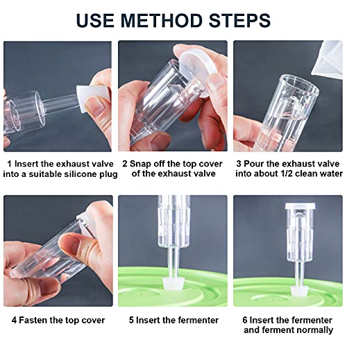Mwellewm Airlocks For Fermenting,Fermentation Airlock With Silicone Grommet thumb #3