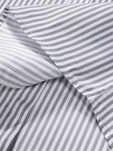 Image of Afflatus Men's Striped Casual Regular Fit Shirt Cotton Blend Stripe Full Sleeve Stylish Shirt for Men
