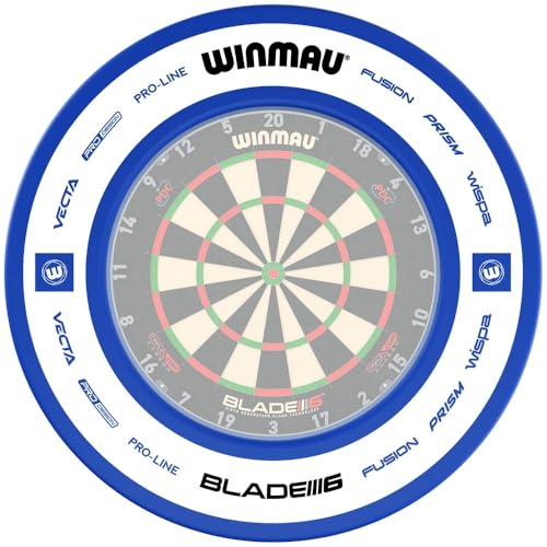 Winmau Dart Board Surround Ring - Pro Line 2.0 Blue Dartboard Surround - Backboard Wall Protector