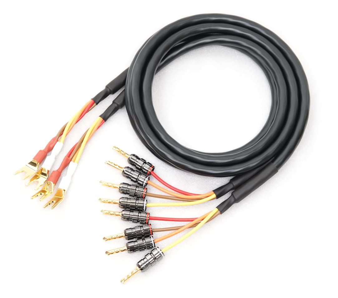 Amazon | MOGAMI 2972 バイワイヤリング対応 2本ペア Yラグ-バナナ付