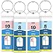 Produktbild GreatShield Cruise Gepäckanhänger (4er Pack) Cruise Tag Holder mit Reißverschluss und Stahlschlaufen, wetterbeständige PVC-Tasche für Royal Caribbean und Celebrity Cruise Line