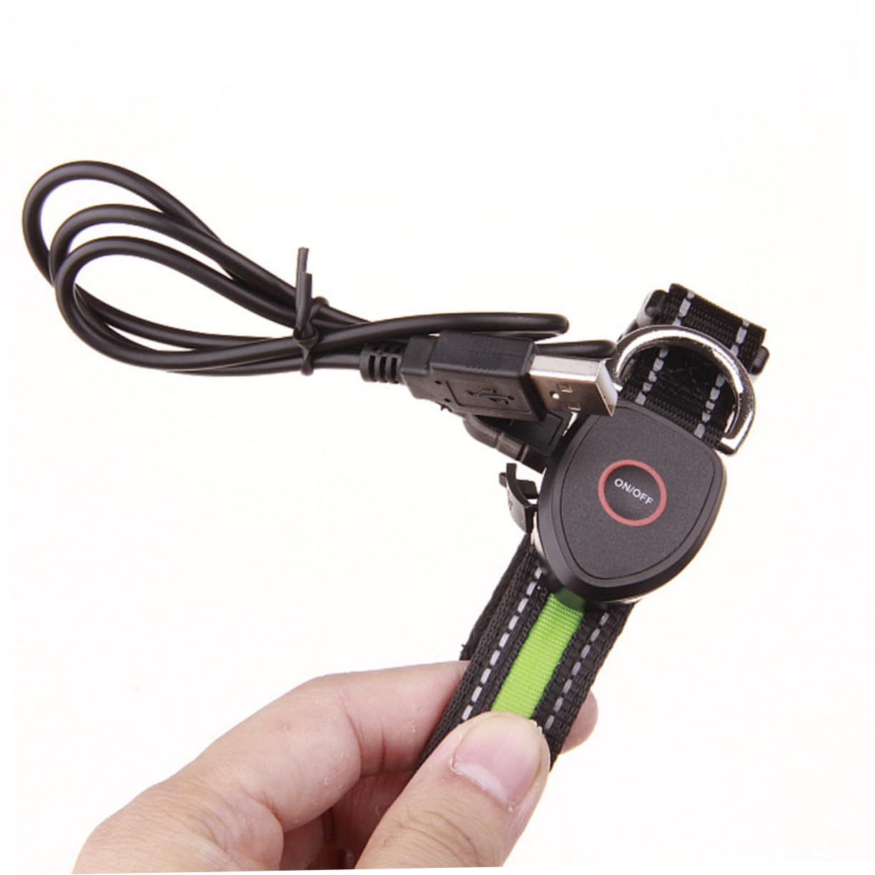 minkissy Lot de 3 Colliers Lumineux en Nylon pour Chien LED Rechargeable avec Corde USB