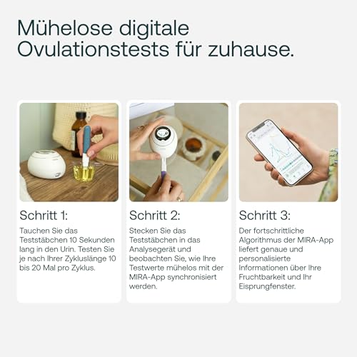 Zykluscomputer Mira Fertility Plus Ovulationstestset für Frauen