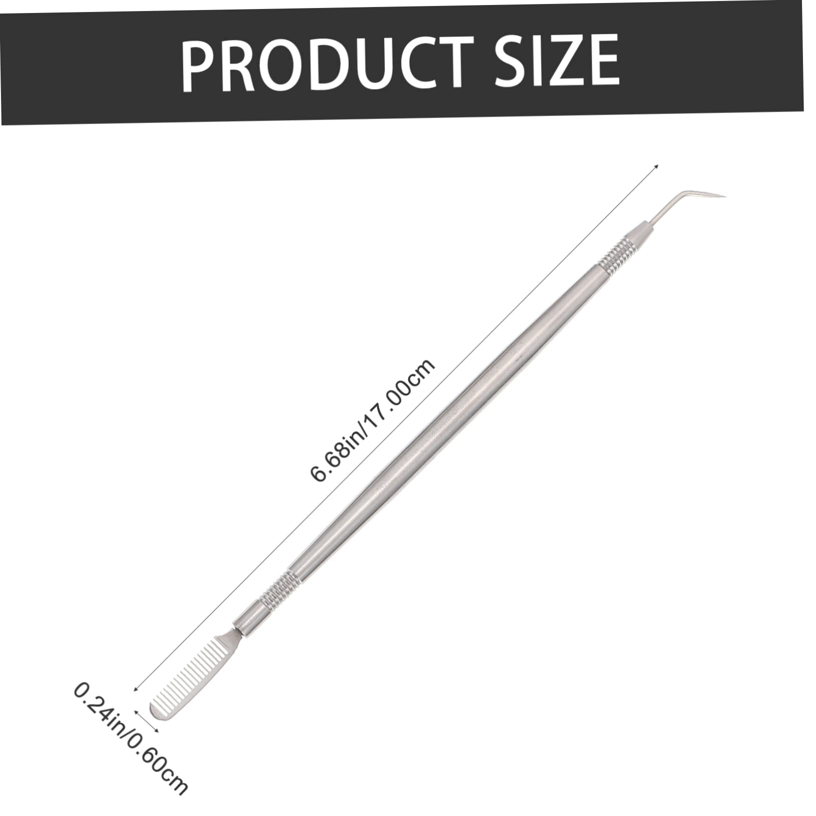 PartyKindom 1 Brow Combs Stainless Steel Tool Eyelash Separator Comb Ideal for Daily Use Travel