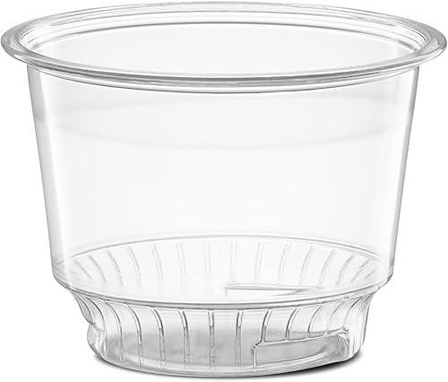 Miniatura 7 de Vasos de postre de plástico transparente de 8 onzas con tapas de cúpula sin agujero, 50 juegos de cuencos desechables para helados, parfait,