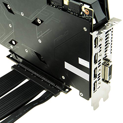 Linkup {400 Cm) Pcie 3.0 16X Shielded Extreme High-Speed Riser Cable Pci Express Port Extension Card┃90 Degree Socket #TOP5