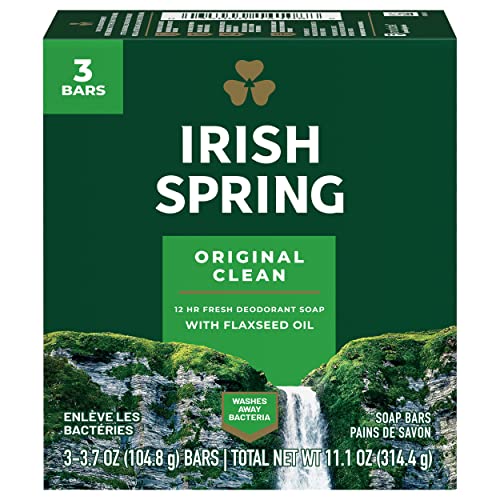 Image of Irish Spring Deodorant Bar Soap, Original, 3.75 oz bars, 3 ea (Pack of 9)