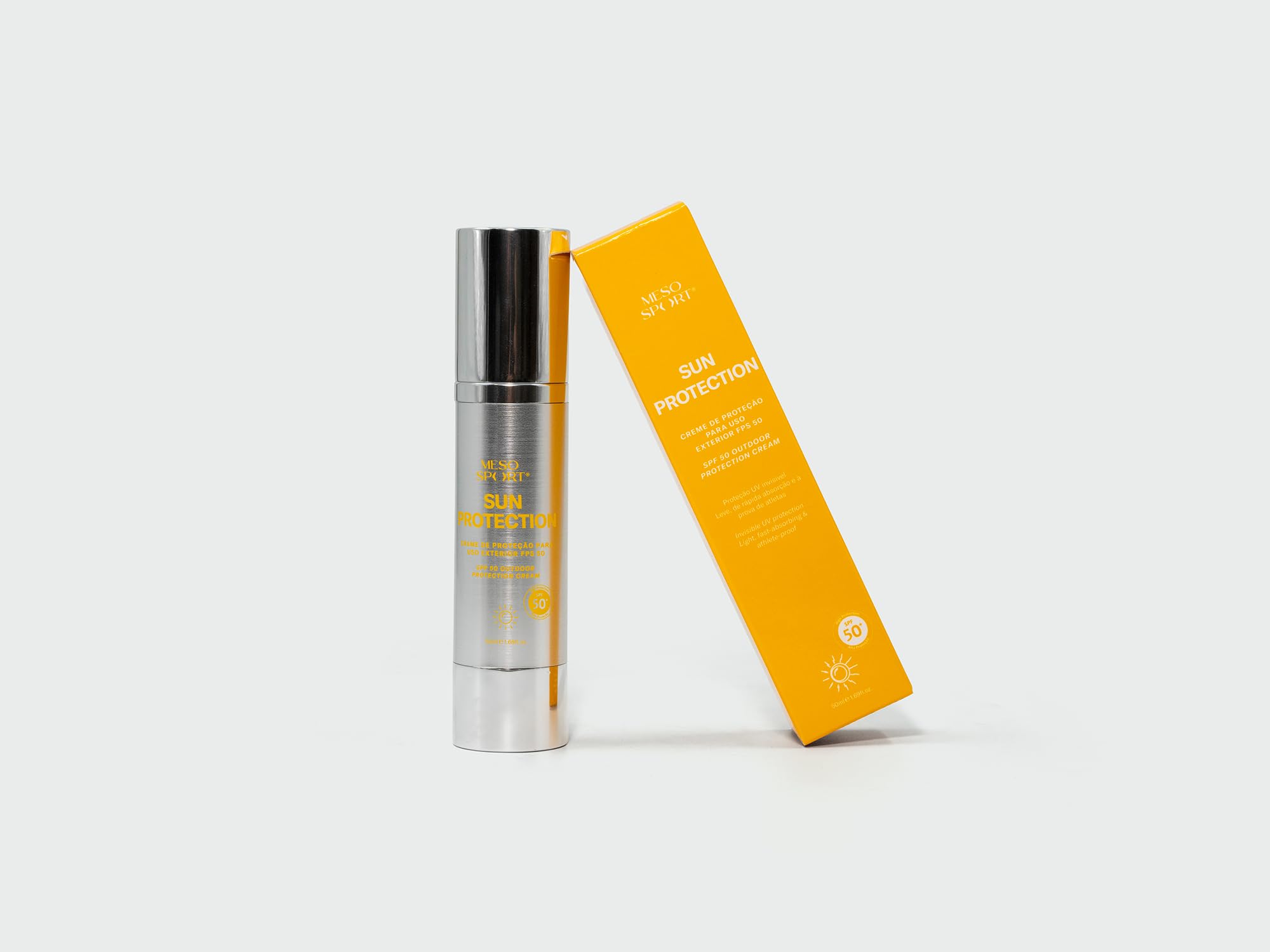 Sun Protection Crema Solar SPF50 Resistente al Sudor para Deporte al Aire Libre, 50 ml