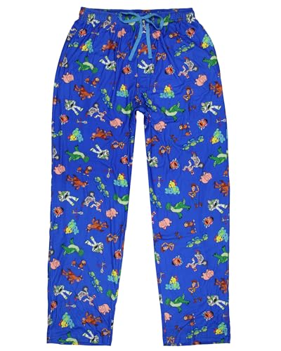 Disney Toy Story Men's AOP Character Design Adult Lounge Sleep Pajama Pants with Drawstring Elastic Waistband3
