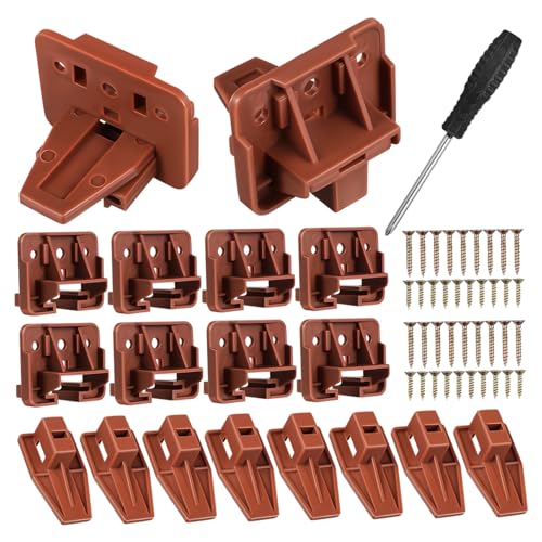 Holibanna Dresser Drawer Slides Set Plastic Drawer Guides Replacement Smooth Sliding Easy Installation
