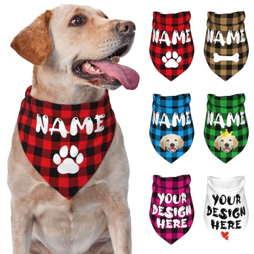 Custom Pet Dog Bandana with Personalized Design