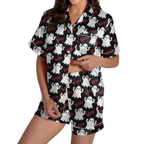 Pyjama court femme en satin idéal pour vos vacances d'été et soirées