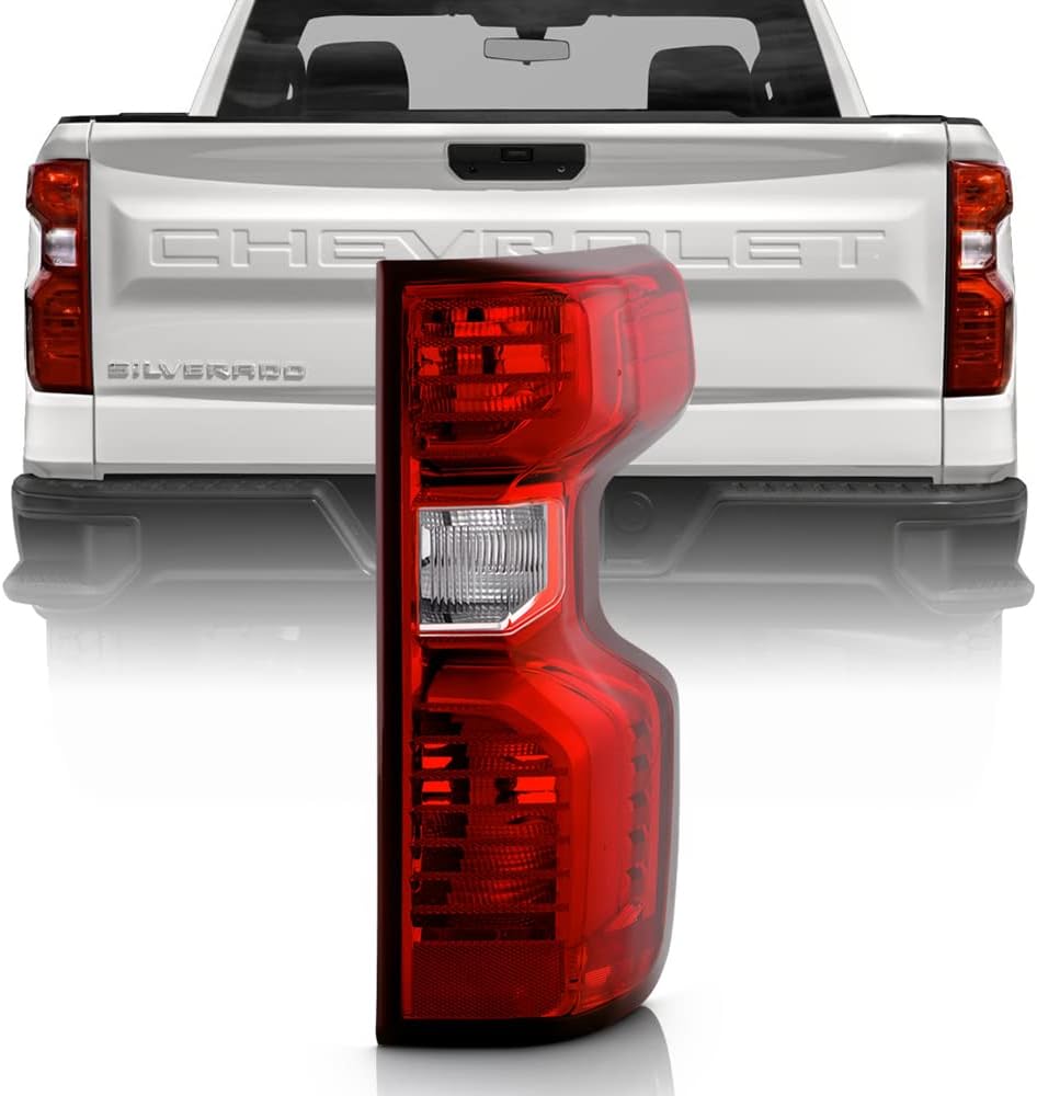 ACANII - For [Incandescent Model] 2019-2023 Chevy Silverado 1500 Factory OE Style Tail Light Brake Lamp Passenger Side