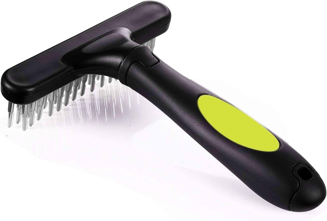 OrdermoreDouble Row Stainless Steel Undercoat Rake for Medium to Large Dogs, Cats