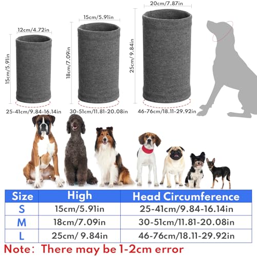 TAIHOBO Ohrenschützer für Hunde, Anti-lärm Ohrenschutz Hund, Beruhigende Gehörschutz Hund Winddichte, Waschbare Hunde Ohrenschutz, für Warmhalten und Ängste bei Haustieren Lindern (M)