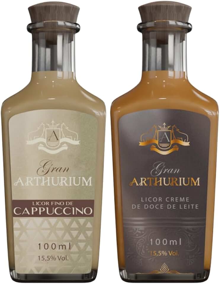 Kit Mini Licores Gran Arthurium Doce de Leite e Cappuccino 100ml