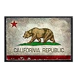 California State Flag - Color - Distressed Morale Patch | Hook and Loop Attach for Hats, Jeans, Vest