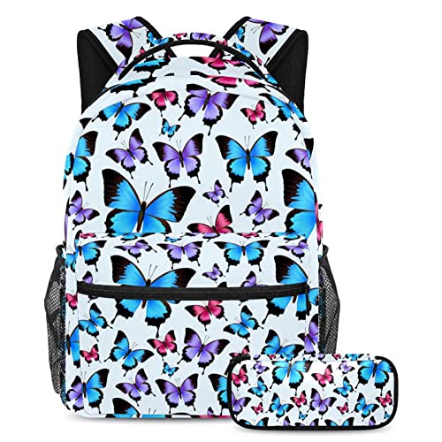 Sac à dos rose et violet pour ordinateur portable fille et garçon