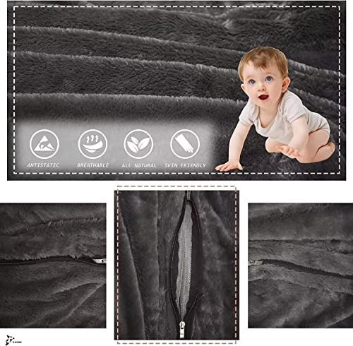 Gqzggxx Bean Bag Chair Cover, Durable Comfortable Chair Pv Fur Bean Bag Sofas Faux Fur Sofa Living Room Sofa Bed Large Bean Bag Chairs For Adults (No Filler,Cover Only) 6Ft Brown #TOP3