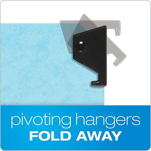 Miniatura 2 de Pendaflex Carpetas colgantes de clasificación, tamaño legal, 6 secciones, expansión de 2 pulgadas, azul, corte 13, 10BX (59352EE)