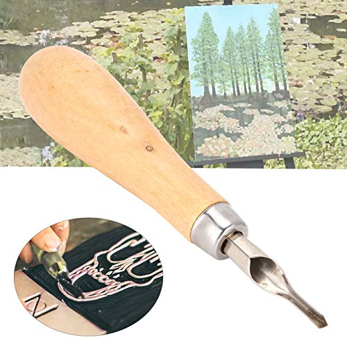 Cortador de linóleo Esculpindo Faca de Gravura Ferramenta de Escultura para Linóleo, Vinil, Borracha