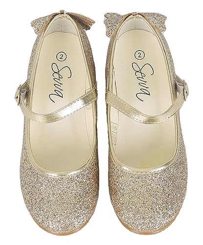 Girls' Elegant Strappy High Heel Sparkly Dress Shoes with Secure Ankle Strap - Perfect for Special Occasions4