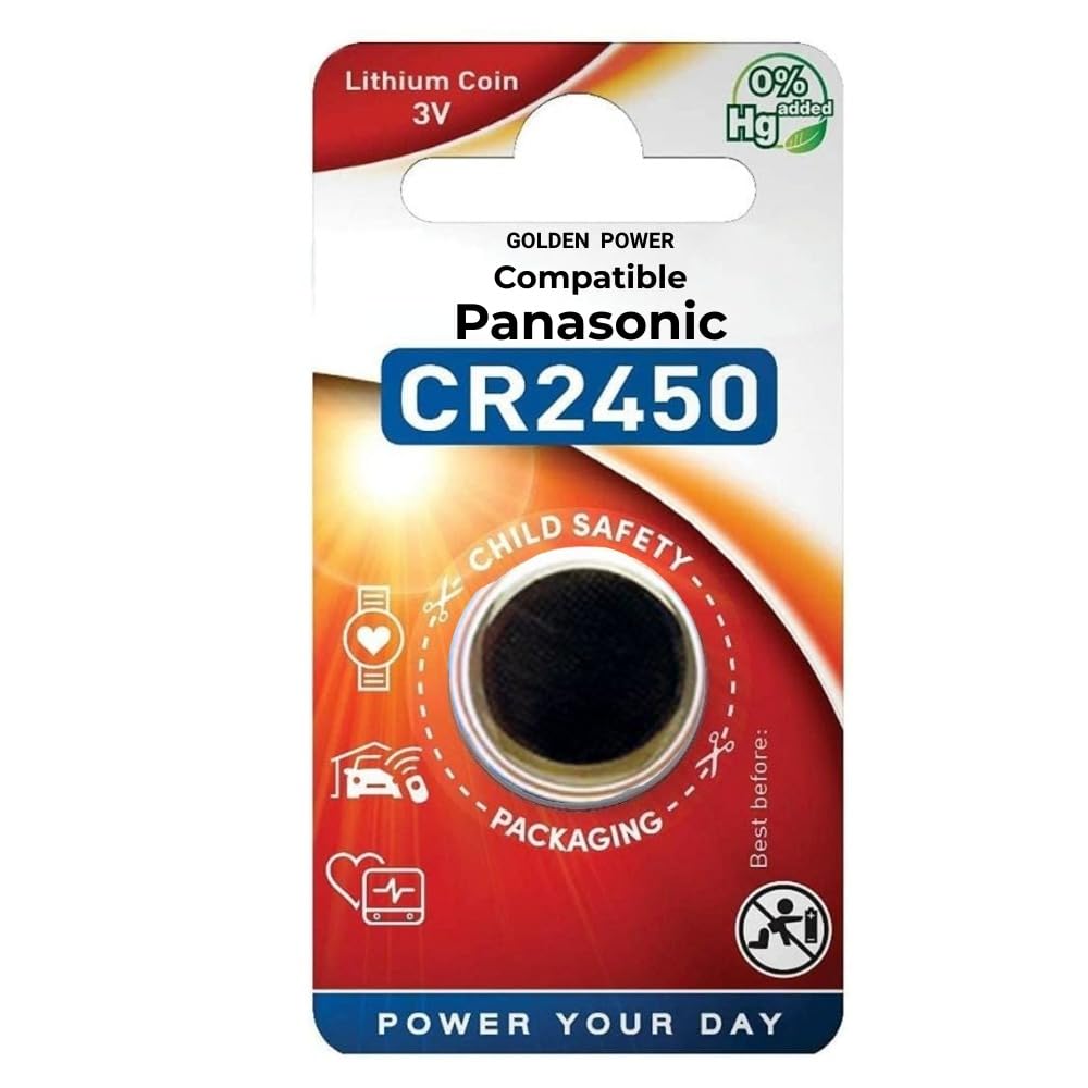 Microusb Golden Power Compatible With Panasonic Cr 2450 3V Coin Battery (Pack Of 1)-image-37