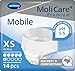 Produktbild MoliCare Premium Mobile Einweghose: Diskrete Anwendung bei Inkontinenz für Frauen und Männer; 6 Tropfen, Gr. XS (45-70 cm Hüftumfang), 14 Stück