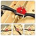 FOYTOKI Adjustable Large Wood Planer Hand Tool with Heat-treated Blades for Precision Woodworking and Door Planing Suitable for Hardwood and Softwood DIY Projects