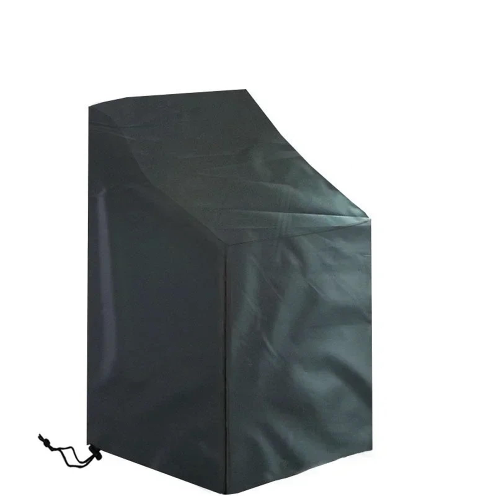 Asmjhqclw 68X68x72cm Outdoor Stacking Chair Cover, 190T Polyester Stacking Chair Cover - Black And Silver, Multiple Sizes(68X68x72cm)