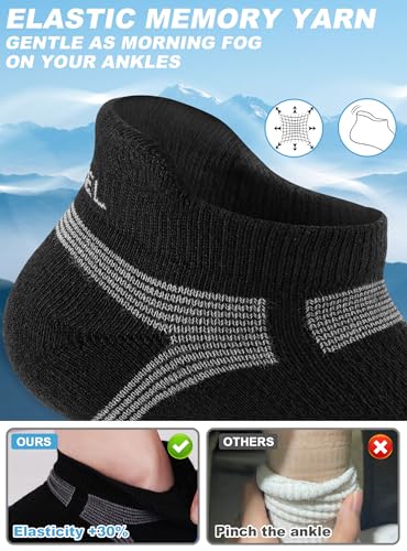 Image of Trusiel Women Ankle Compression Athletic Running Socks No Show Low Cut 5 Pairs
