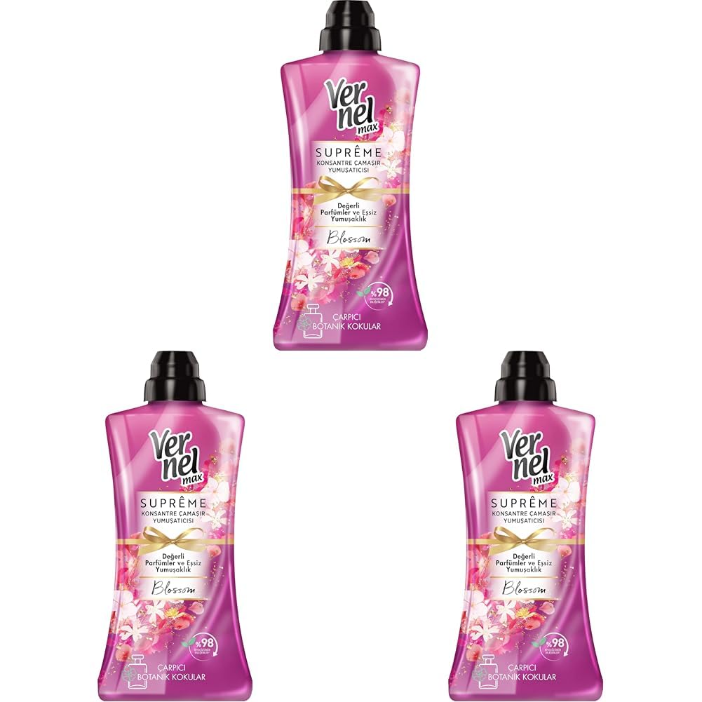 Vernel Supreme Blossom Yumuşatıcı 1.2 Litre (3 paketi)
