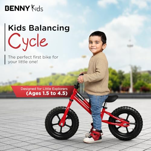 Image of Adjustable Handle Lightweight Pedal Free Balancing Cycle for Girls & Boys of - Ages 1.5 to 4.5 Years | Adjustable Seat |1 Year Warranty | Early Learning & Balance Training Bike Bicycle