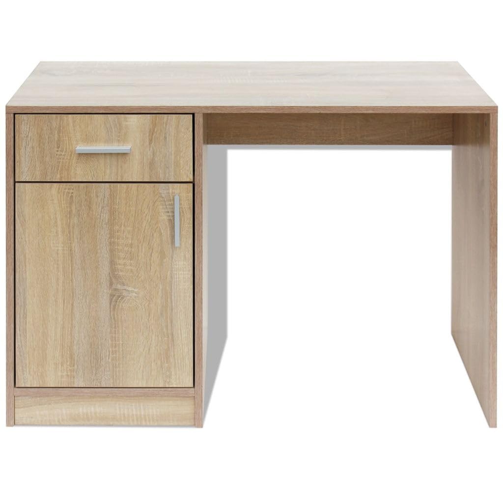 Bureau avec tiroirs et porte chêne, 100 x 40 x 73 cm, bureau, bureau, bureau, bureau, bureau, bureau, bureau, bureau, bureau, bureau, bureau, bureau, bureau, mobilier studio